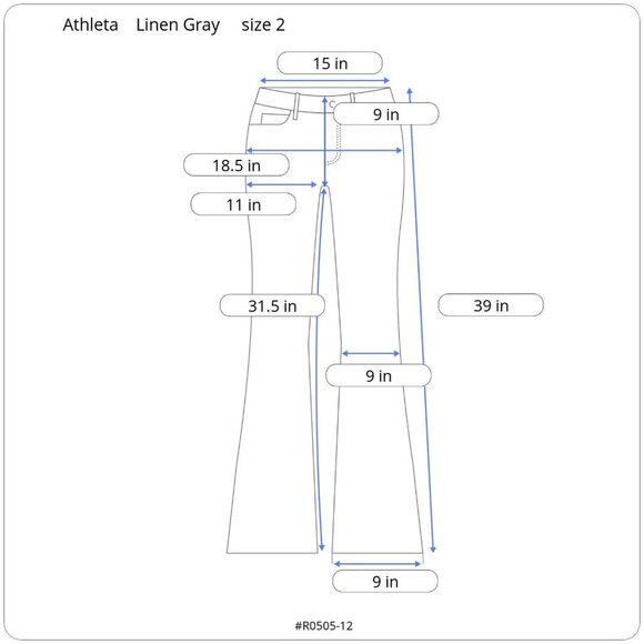 Athleta Linen Gray drawstring Straight wide leg beach pants size 2 - Picture 7 of 7